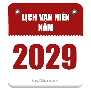 Lịch vạn niên năm 2029